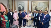 FBCCI Leaders congratulated HPM Sheikh Hasina for winning in the National Election